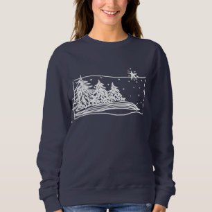 Vit julkonst till Bära T Shirt