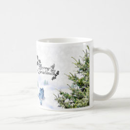 Vit julmugg kaffemugg