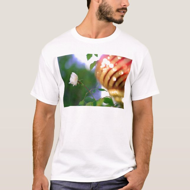 Vit julros tee shirt (Framsida)