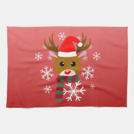 Vit julrudolph, Röda renern Kökshandduk