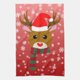Vit julrudolph, Röda renern Kökshandduk
