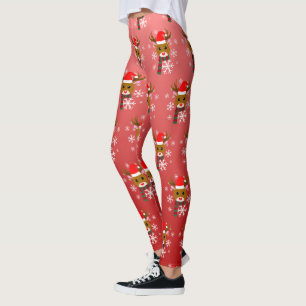 Vit julrudolph, Röda renern Leggings