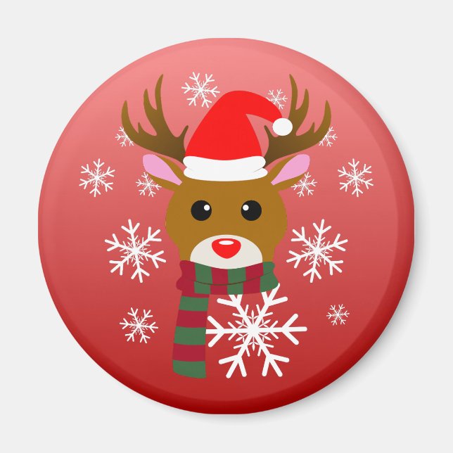 Vit julrudolph, Röda renern Magnet (Framsidan)