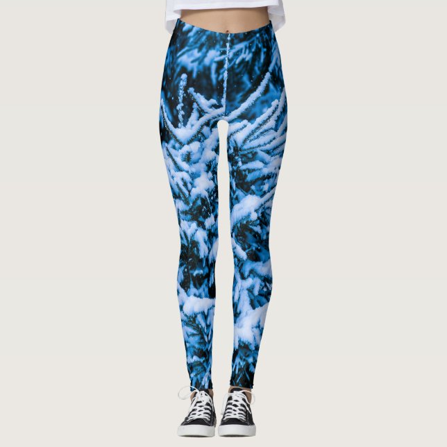 Vit julskog leggings (Framsida)
