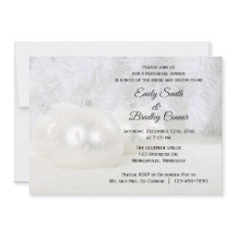 Vit julvinter Bröllop Rehearsal Dinner