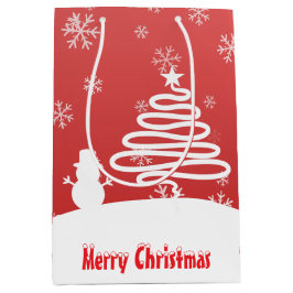 Vit julvinter Wonderland Snögubbe Träd