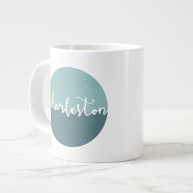 Vit kaffe Mugg 20 oz stor keramisk kaffe Mugg Jumbo Mugg (Framsida vänster)