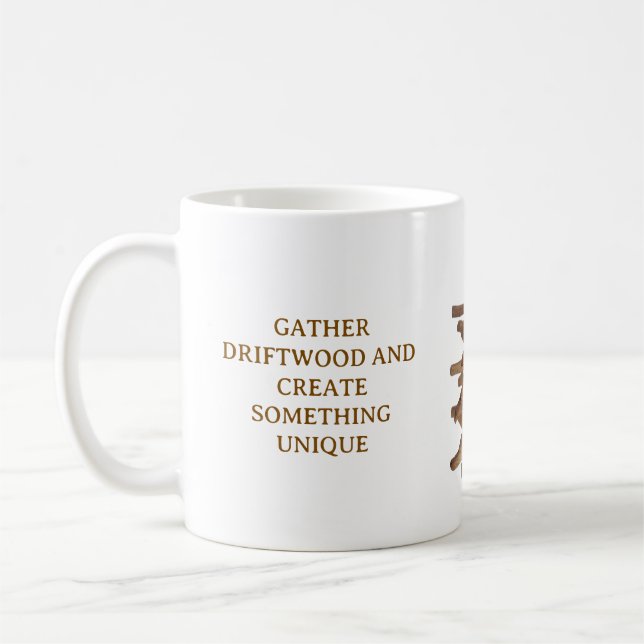 VIT KAFFEKOPP MED DRIFTVEDSTEMA (Vänster)