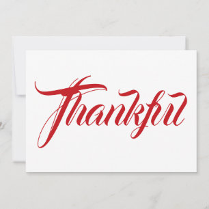Vit kalligraferingskort för tackrosa thanksgivinga