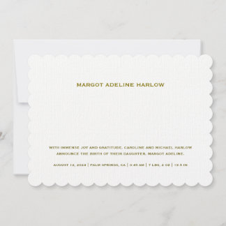 Vit kallopad Kön Neutral födelse Meddelande