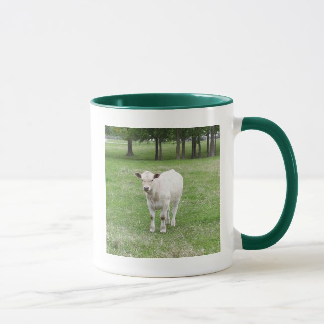 Vit kalv mugg (Höger)
