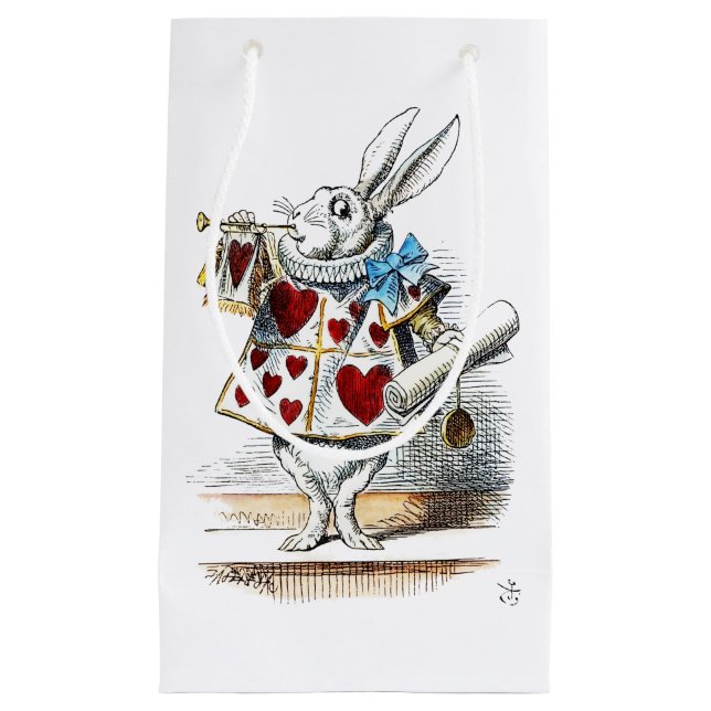 Vit kanin Alice i Underlandet Hjärtans kanin (Framsidan)