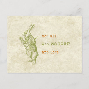 Vit kanin, Alice i Wonderland Vykort