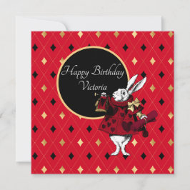 Vit kanin i Red Birthday