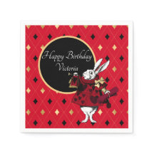 Vit kanin i Red Birthday