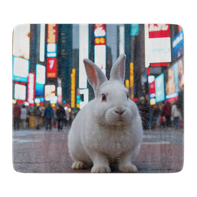 Vit kanin i Times Square (Framsidan)