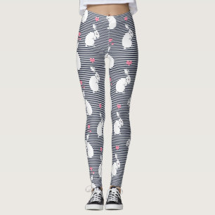 Vit kanin leggings