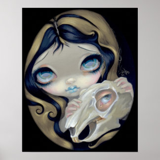 Vit kanin Resurrecept ART PRINT gothic Alice Poster