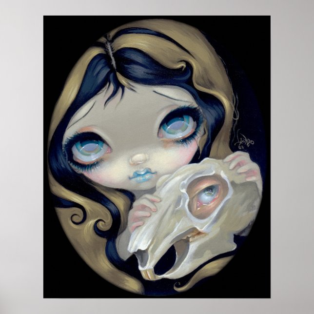 Vit kanin Resurrecept ART PRINT gothic Alice Poster (Framsidan)