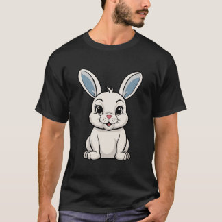 Vit kanin t shirt