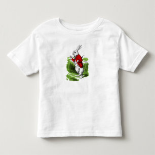 Vit kanin tittar vid klockan. Illustration T Shirt