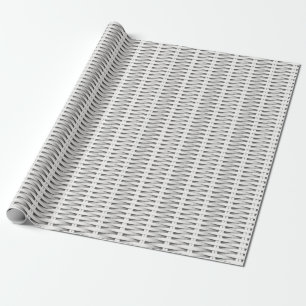 Vit käpp presentpapper