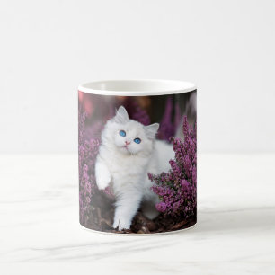 Vit Katt Kaffemugg