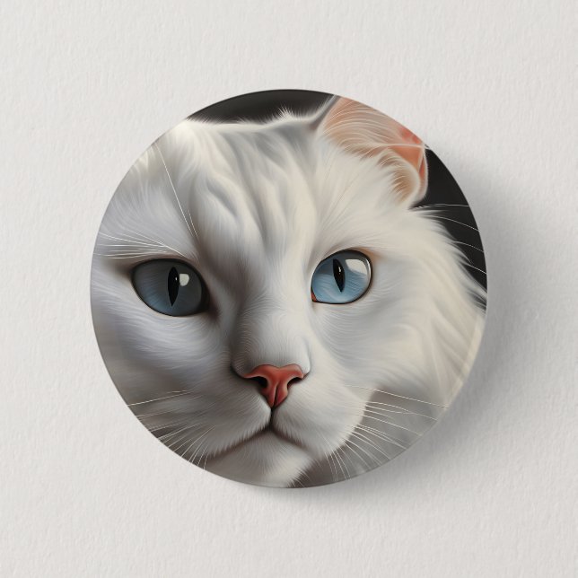 Vit Katt Knapp (Framsida)