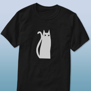 Vit Katt T Shirt