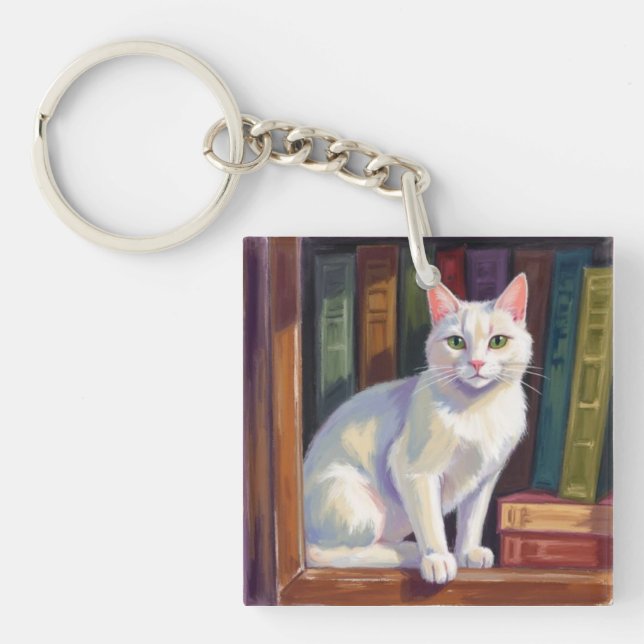 Vit katt teckning (Framsidan)