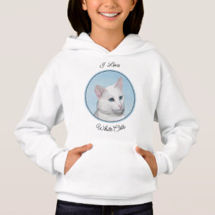 Vit kattfärg - Cute Original Cat Art T Shirt