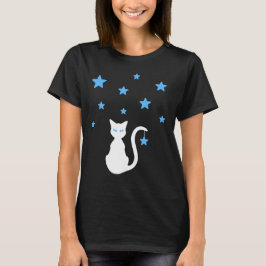 Vit kattstjärn T-shirt