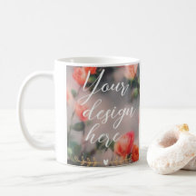 Vit keramisk Mugg Mockup