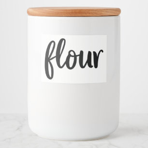 Vit keramiskt köksskåp, hem för förvaring av mat etiketter