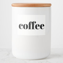 Vit keramiskt köksskåp, hem för förvaring av mat etiketter