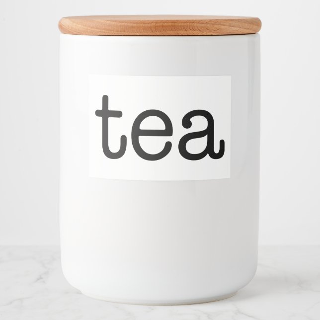 Vit keramiskt köksskåp, hem för förvaring av mat mat etiketter (Framsida)