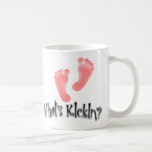 Vit Kickin'?mugg för tummomy.com Kaffemugg (Höger)