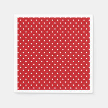 Vit klass Polka dots Mönster på Festive Red