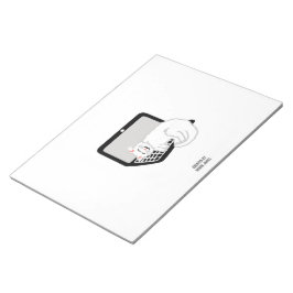 Vit klump på Anteckningsblocket Bärbar dator Anteckningsblock