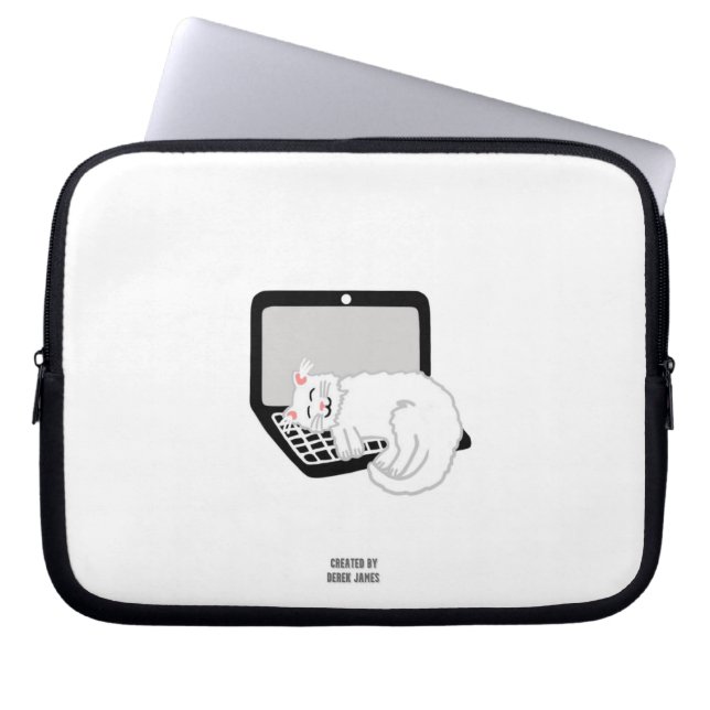 Vit klump på bärbar dator Laptop sleeve (Framsidan)