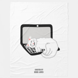 Vit klump på bärbara datorer Stor felsökning Fleecefilt