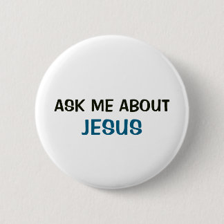 Vit knapp - Fråga mig om Jesus