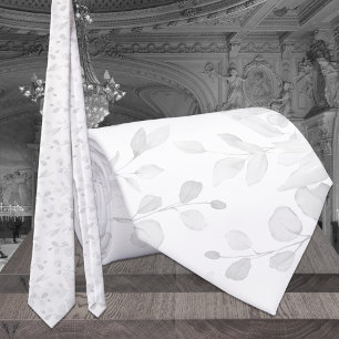 Vit knappt Eucalyptus Bröllop Slips