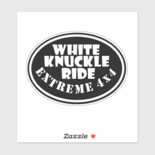 Vit Knuckle Ride, Extreme 4x4 Klistermärken