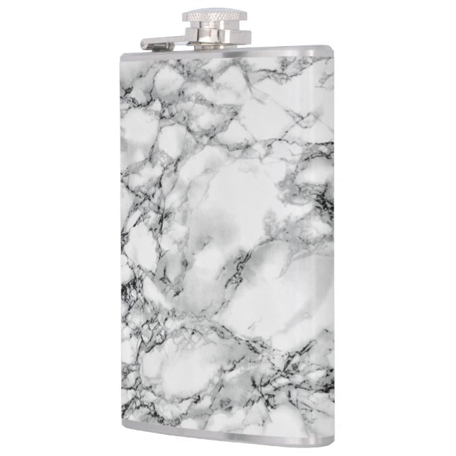 Vit kolv av marble Stone Fickplunta (Vänster)