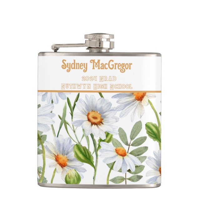 Vit kolv med omslag runt Daisy Gräns Fickplunta (Framsidan)