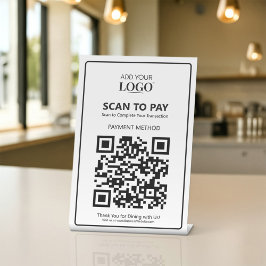 Vit kontaktlös sökning för att Betala Logotyp för 