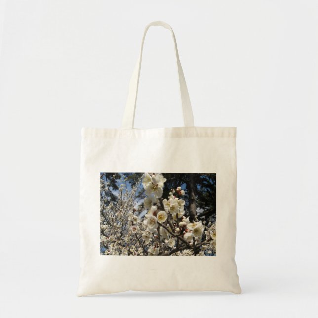 Vit körsbärsblom / Sakura / サクラ（桜） Tygkasse (Framsidan)