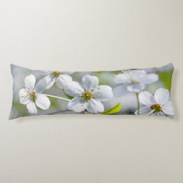 Vit Körsbärsblomma Kroppskudde
