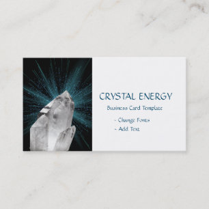 Vit kristallstensfärgad - Lagringskvartz Crystal Visitkort